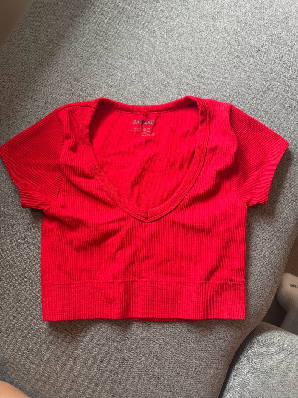 Garage v neck top